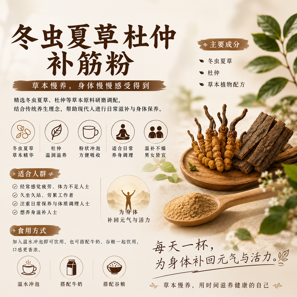 冬虫夏草杜仲补筋粉