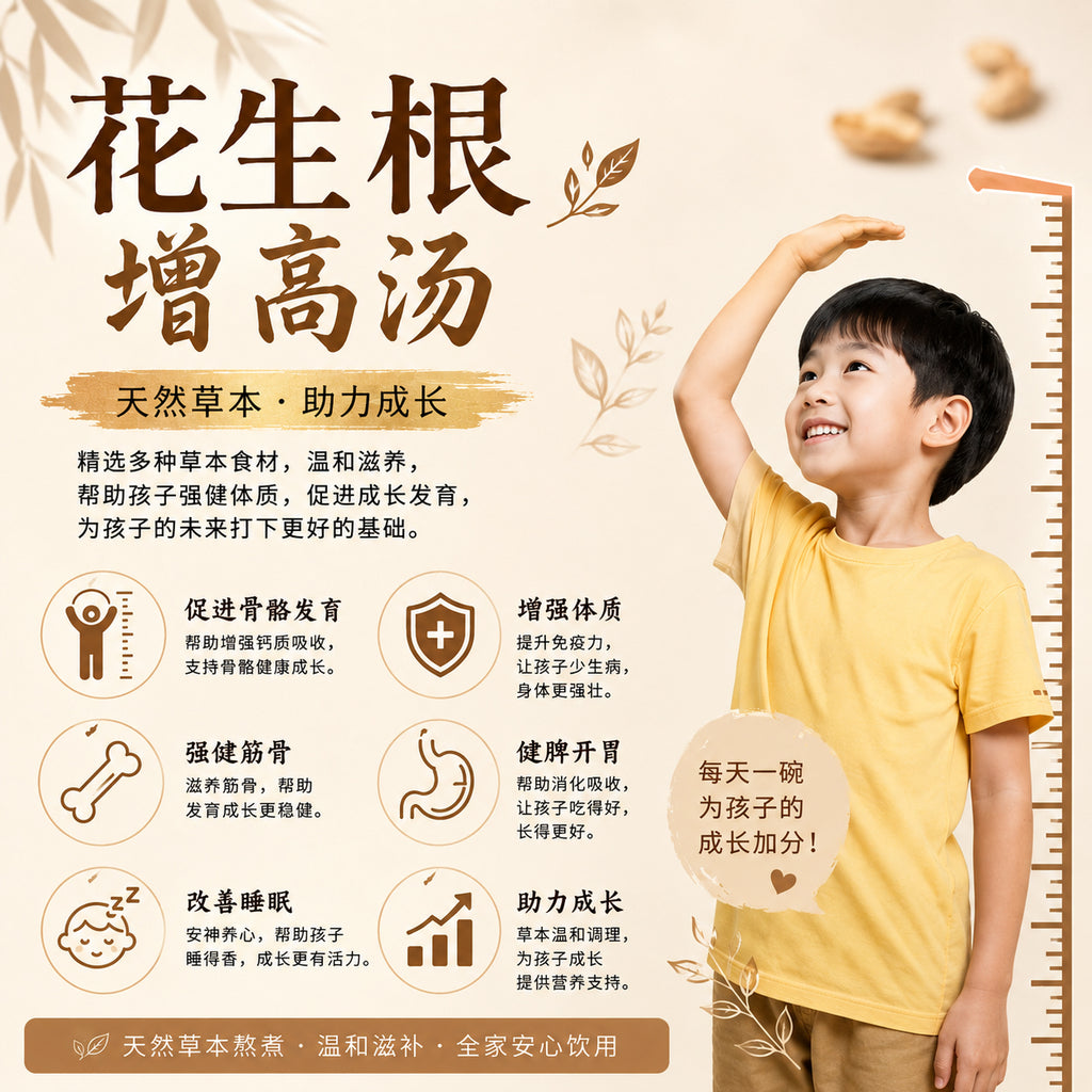 花生根增高汤