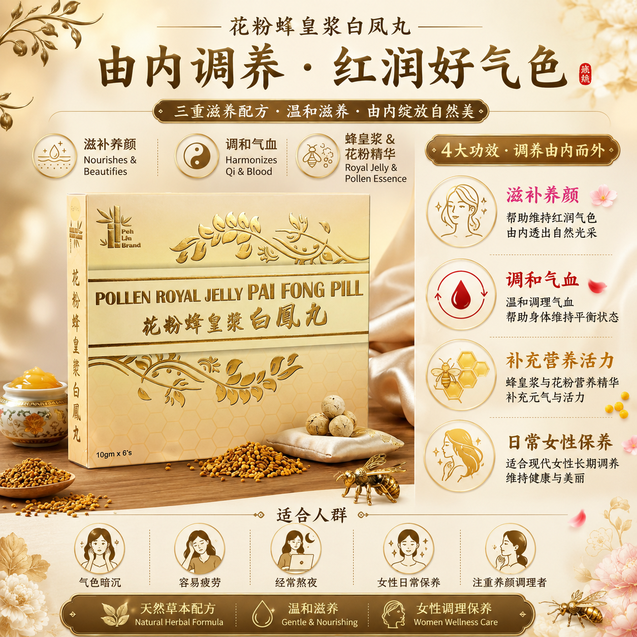 花粉蜂皇浆白凤丸 副图